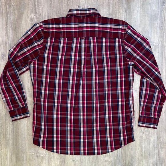 Chaps Men's Long Sleeve Button Up Shirt - Plaid XL - Picture 2 of 5